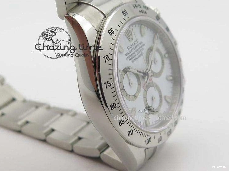 Best Daytona Dial SS (Same A23J Bracelet as White JF Edition Genuine) On 116520 Thickness 1024